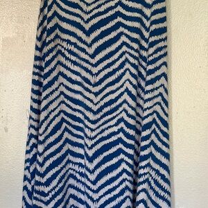 Lilly Pulitzer Navy and White Zigzag Maxi Dress